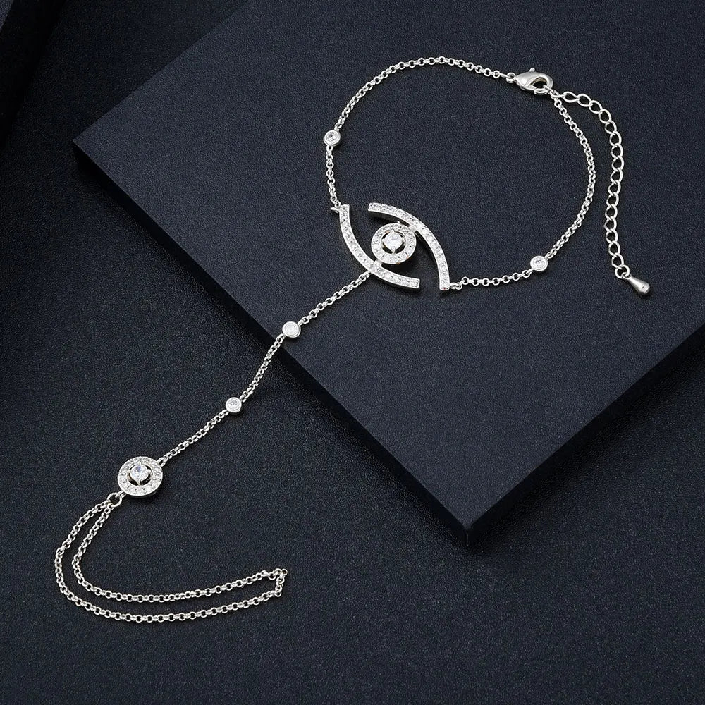 Star Fireworks Luxury Adjustable Baguette Bracelet with AAA Cubic Zirconia for Women