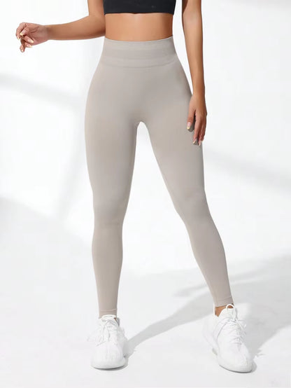 High Waist Seamless Yoga Leggings for Women - Stretchy, Breathable, Butt-Lifting Gym Pants