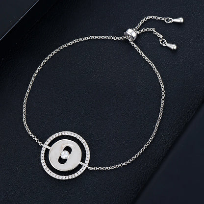 Star Fireworks Luxury Adjustable Baguette Bracelet with AAA Cubic Zirconia for Women